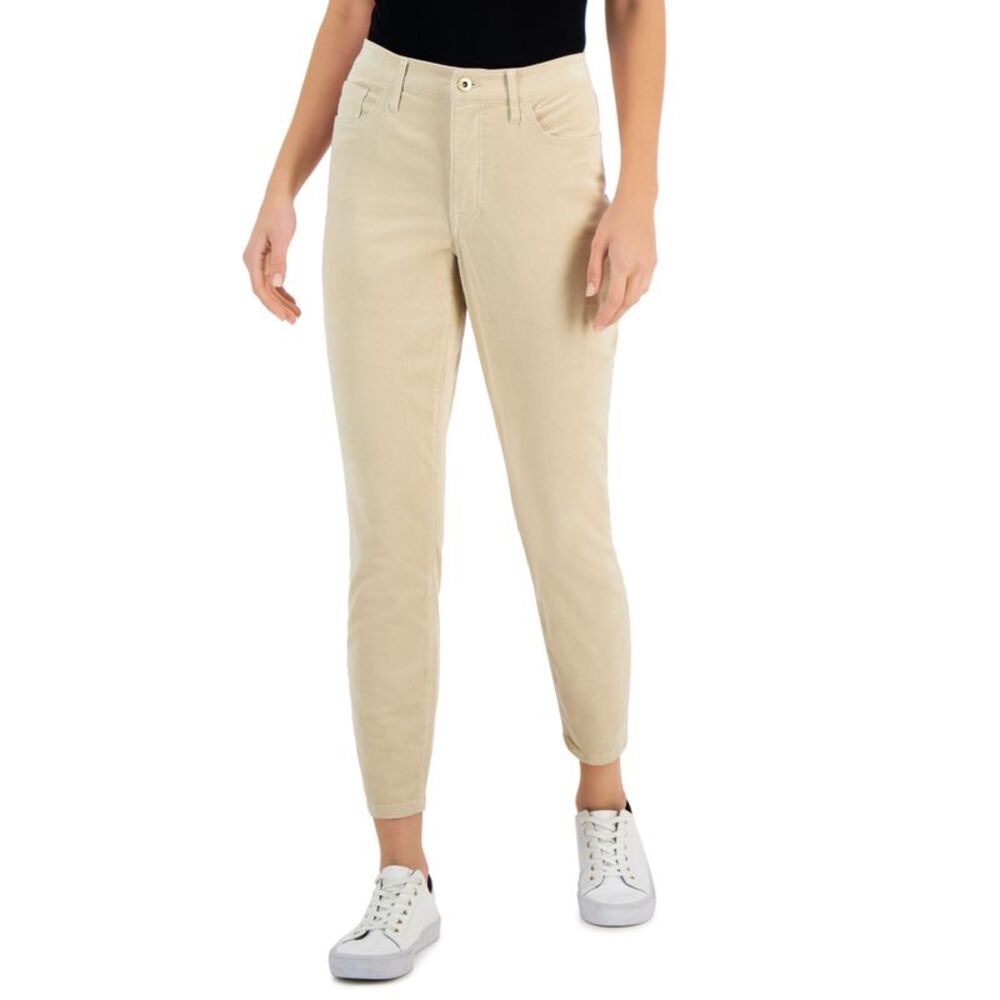 Tommy Hilfiger Womens Corduroy Skinny Ankle Pants